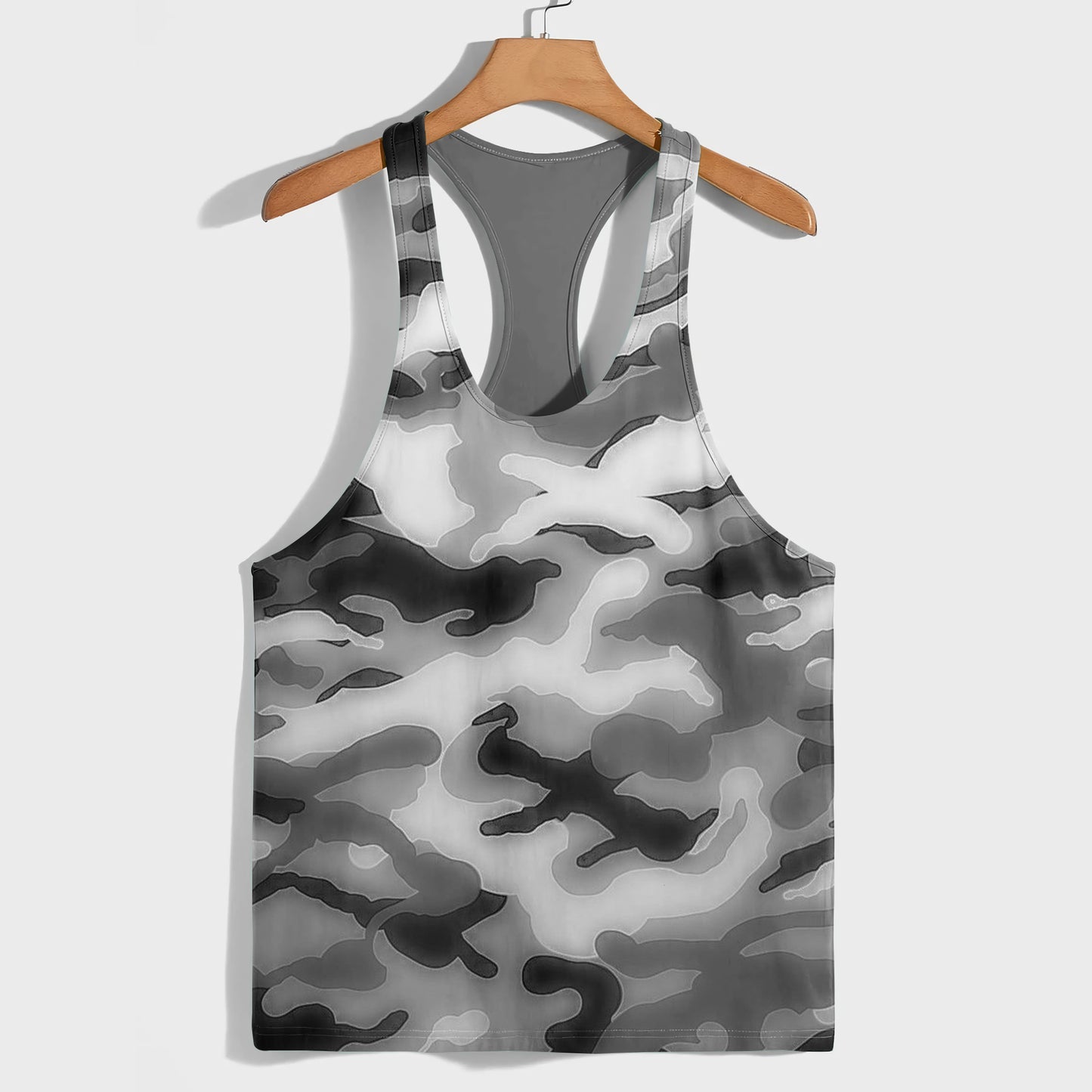Camo Racerback Tank Top – Tactical Strength for Bodybuilders- AA07604