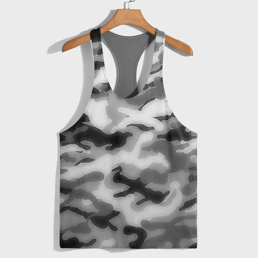 Camo Racerback Tank Top – Tactical Strength for Bodybuilders- AA07604