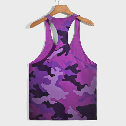 Camo Racerback Tank Top – Tactical Strength for Bodybuilders- AA07605