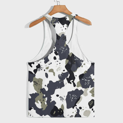 Camo Racerback Tank Top – Tactical Strength for Bodybuilders- AA07607