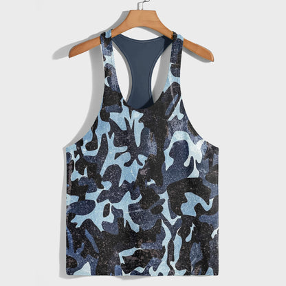 Camo Racerback Tank Top – Tactical Strength for Bodybuilders- AA07608