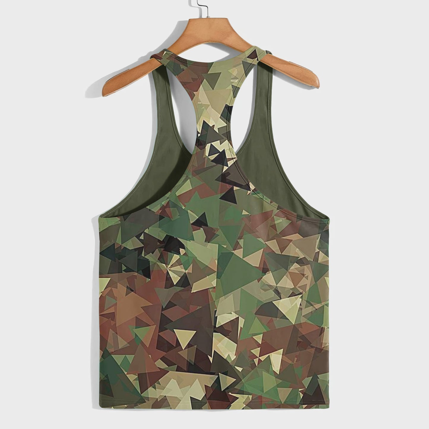 Camo Racerback Tank Top – Tactical Strength for Bodybuilders- AA07609