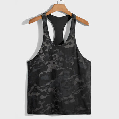 Camo Racerback Tank Top – Tactical Strength for Bodybuilders- AA07612