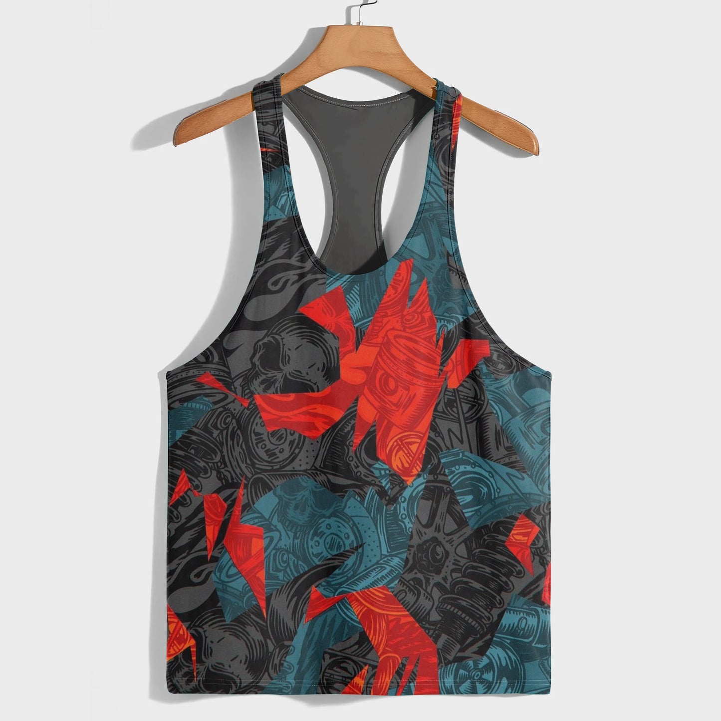 Camo Racerback Tank Top – Tactical Strength for Bodybuilders- AA07614