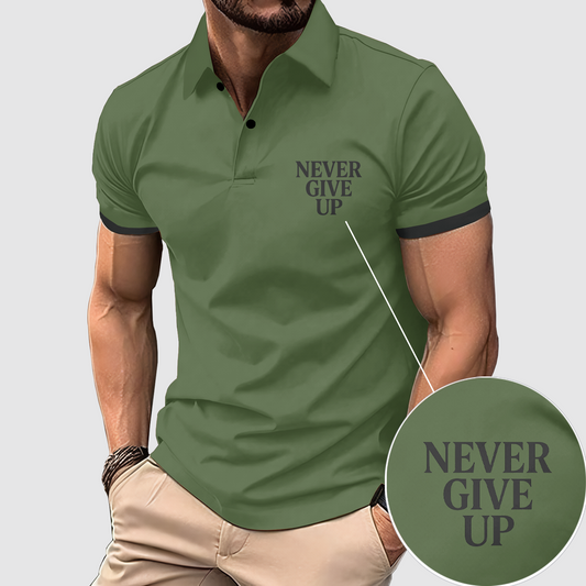 FlexFit Gym Polo Shirt: Performance & Style in Motion- AA07769