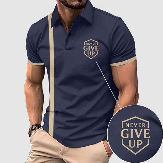 FlexFit Gym Polo Shirt: Performance & Style in Motion- AA07773