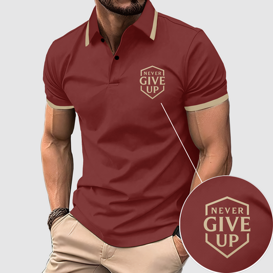FlexFit Gym Polo Shirt: Performance & Style in Motion- AA07775