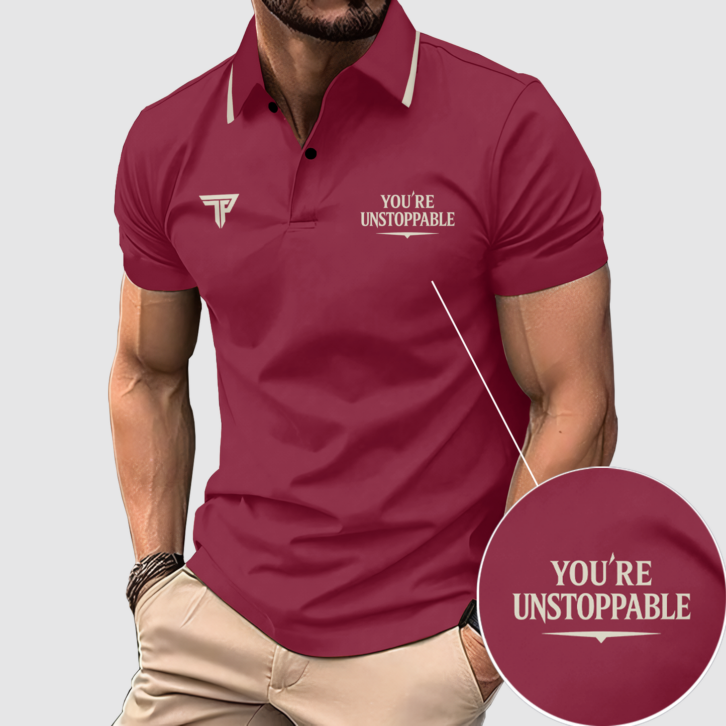 FlexFit Gym Polo Shirt: Performance & Style in Motion- AA07790