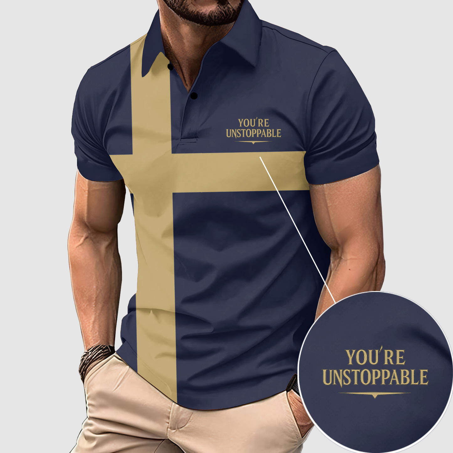 FlexFit Gym Polo Shirt: Performance & Style in Motion- AA07792