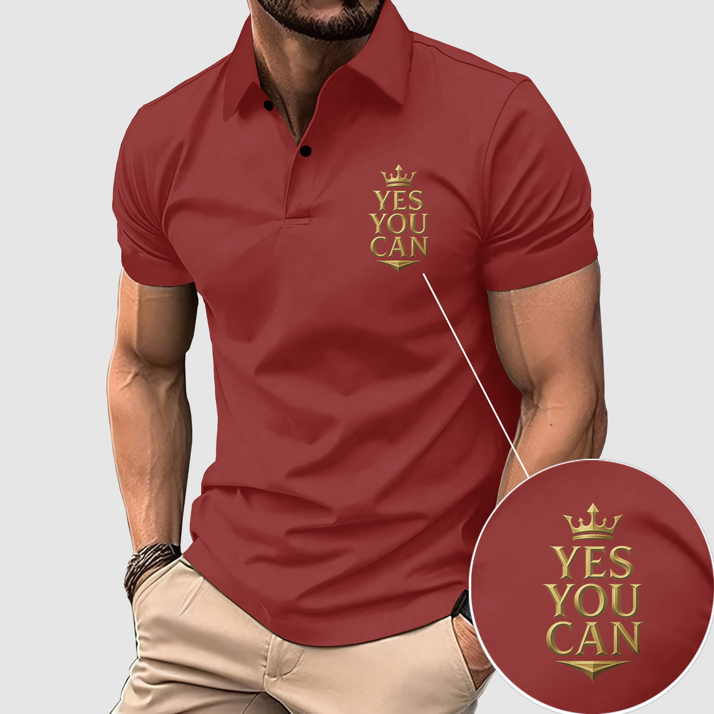 FlexFit Gym Polo Shirt: Performance & Style in Motion- AA07797