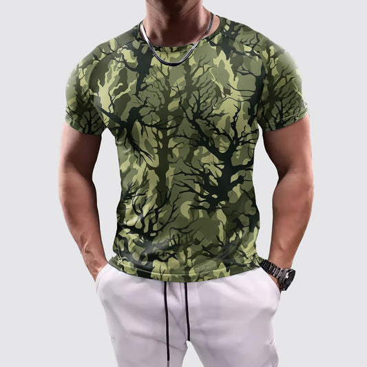 Camo Tight-Fitting Tee- AA07806