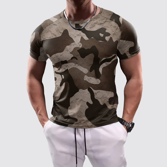 Camo Tight-Fitting Tee- AA07812