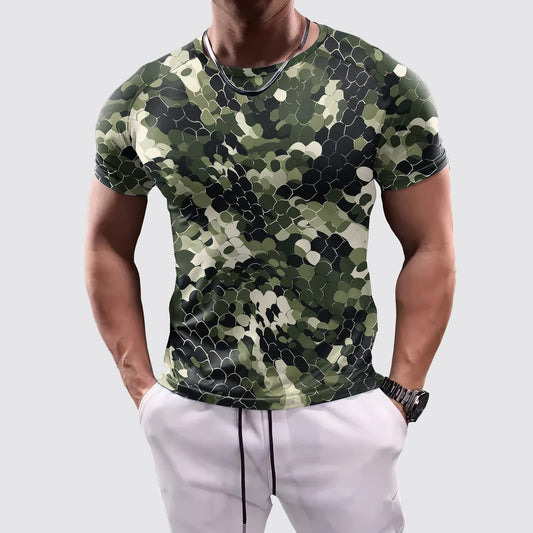 Camo Tight-Fitting Tee- AA07837