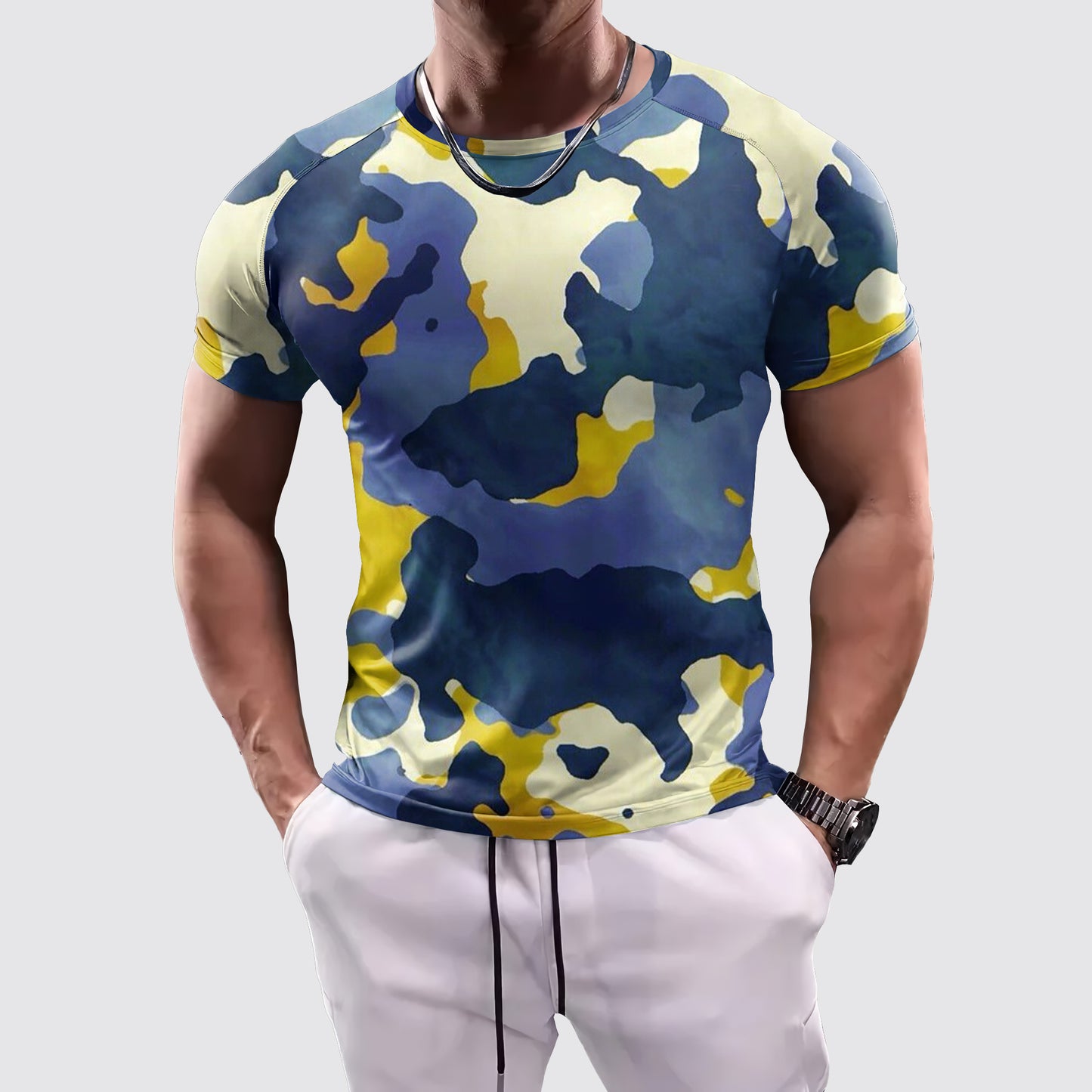 Camo Tight-Fitting Tee- AA07864