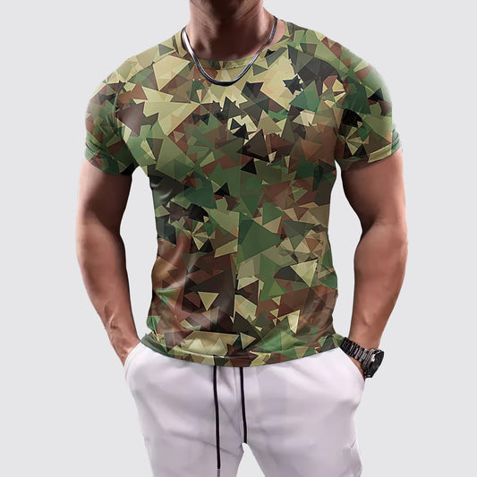 Camo Tight-Fitting Tee- AA07871