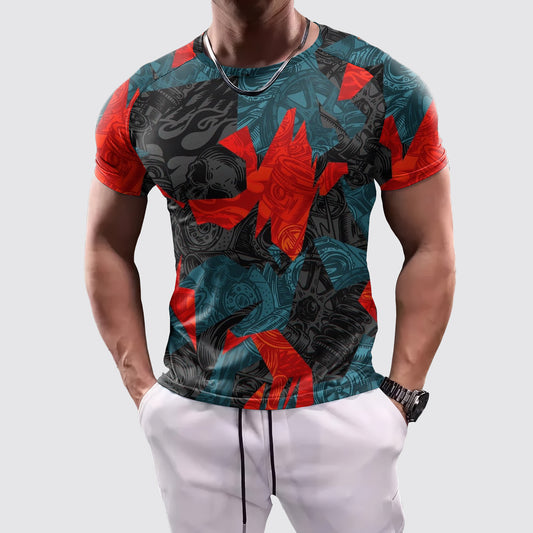 Camo Tight-Fitting Tee- AA07875