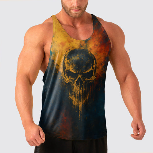 Skull Power Training Tank Top for Men- AA07887