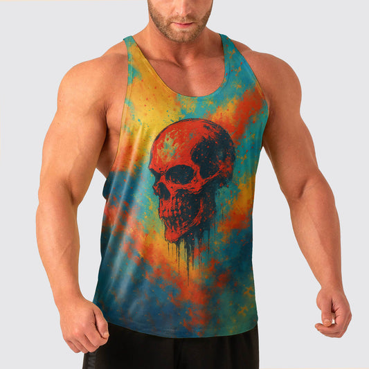 Skull Power Training Tank Top for Men- AA07889