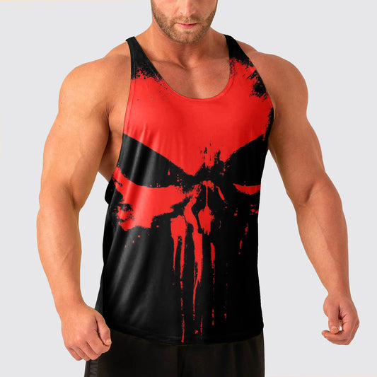 Skull Power Training Tank Top for Men- AA07901