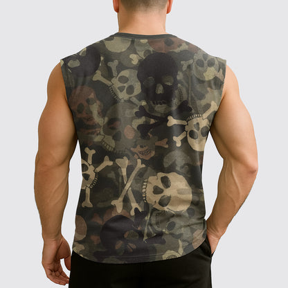 Dread Skull Cut-Off Tank- AA07957