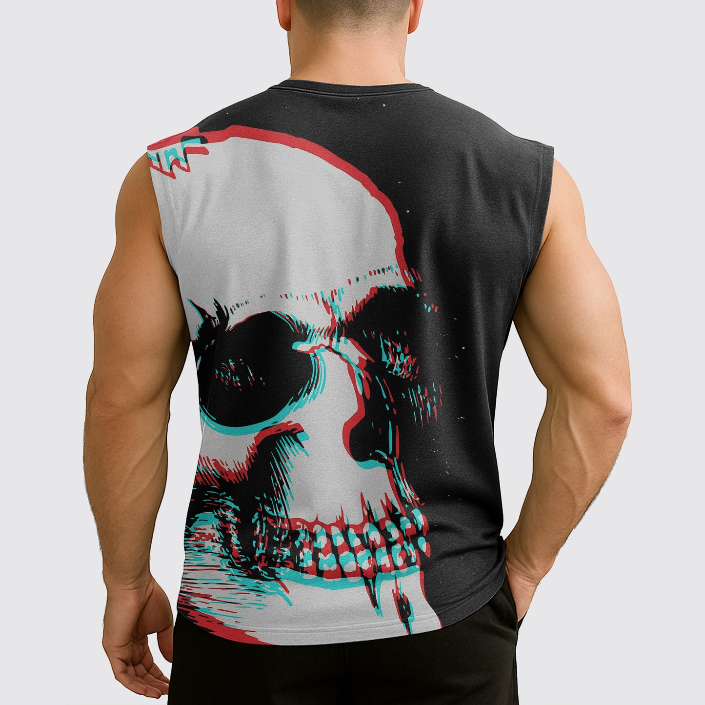 Dread Skull Cut-Off Tank- AA07962