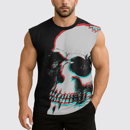 Dread Skull Cut-Off Tank- AA07962