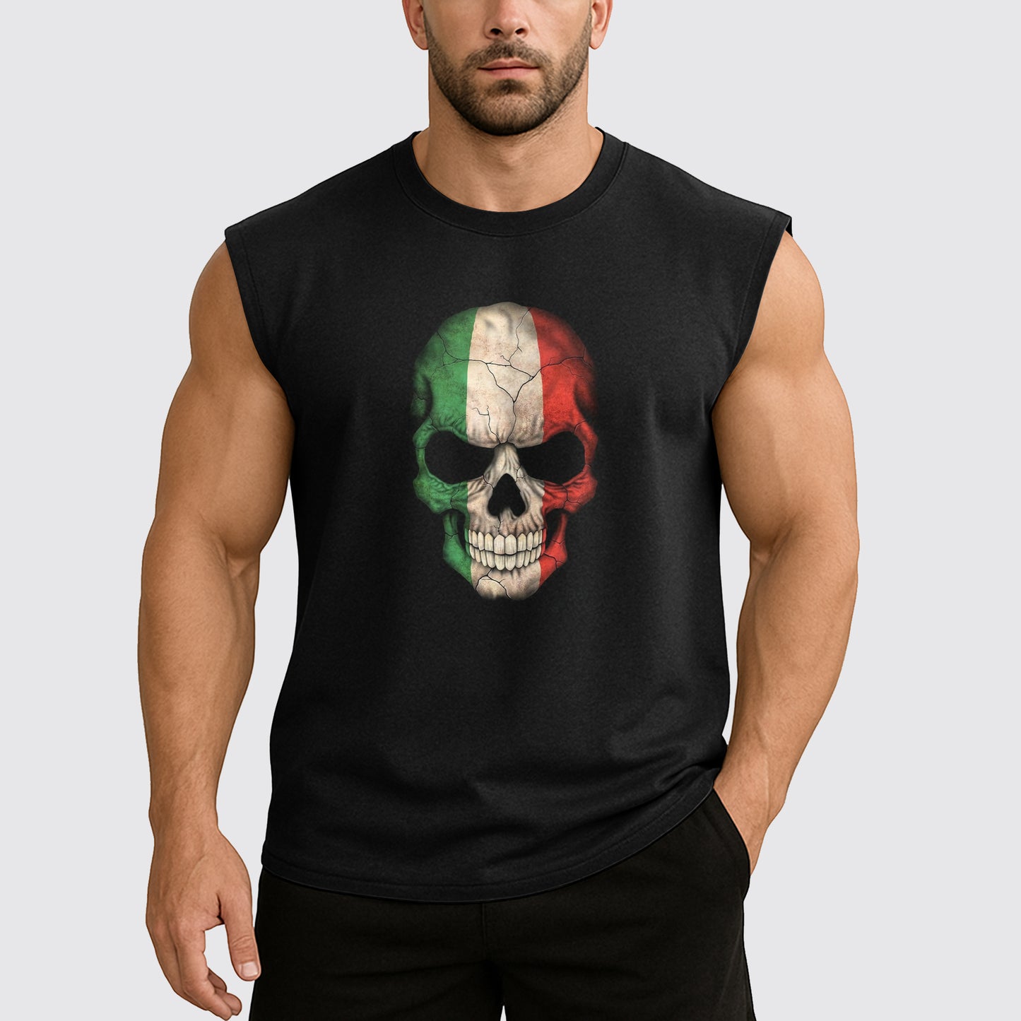 Dread Skull Cut-Off Tank- AA07968