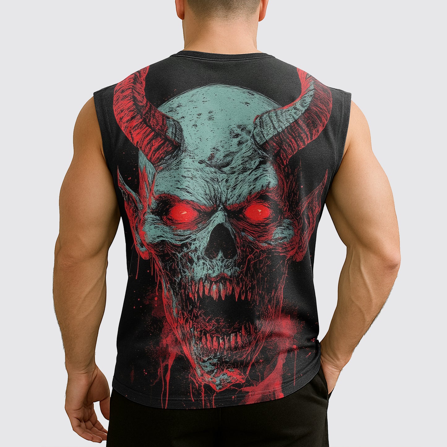 Dread Skull Cut-Off Tank- AA07970