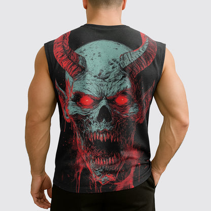 Dread Skull Cut-Off Tank- AA07970