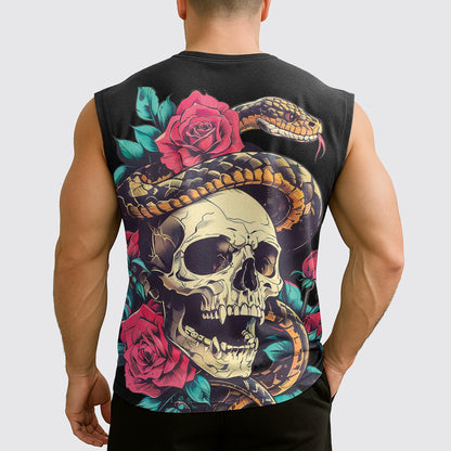 Dread Skull Cut-Off Tank- AA07971