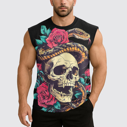 Dread Skull Cut-Off Tank- AA07971