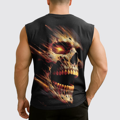 Dread Skull Cut-Off Tank- AA07972