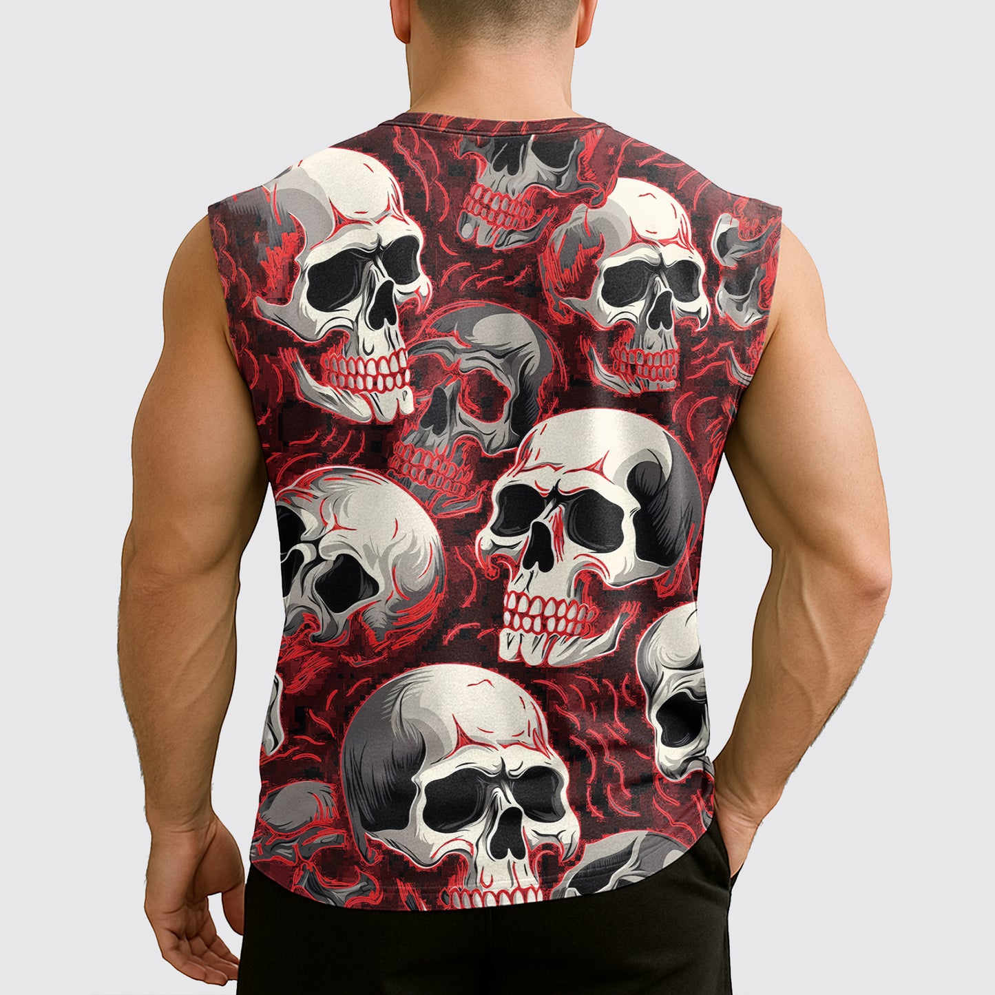 Dread Skull Cut-Off Tank- AA07973