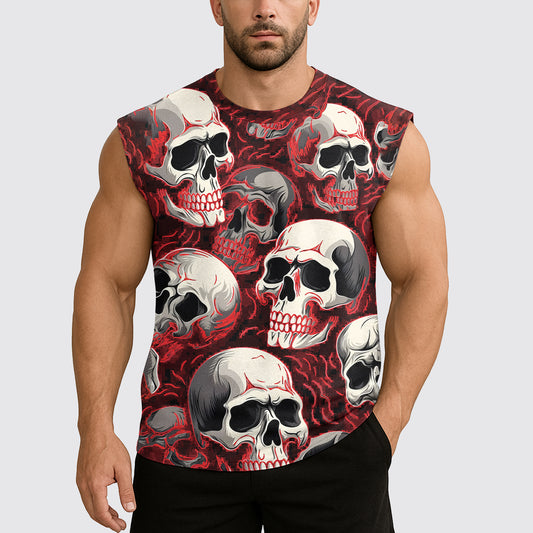 Dread Skull Cut-Off Tank- AA07973
