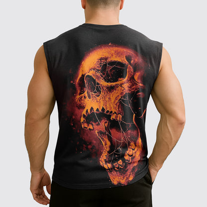Dread Skull Cut-Off Tank- AA07974