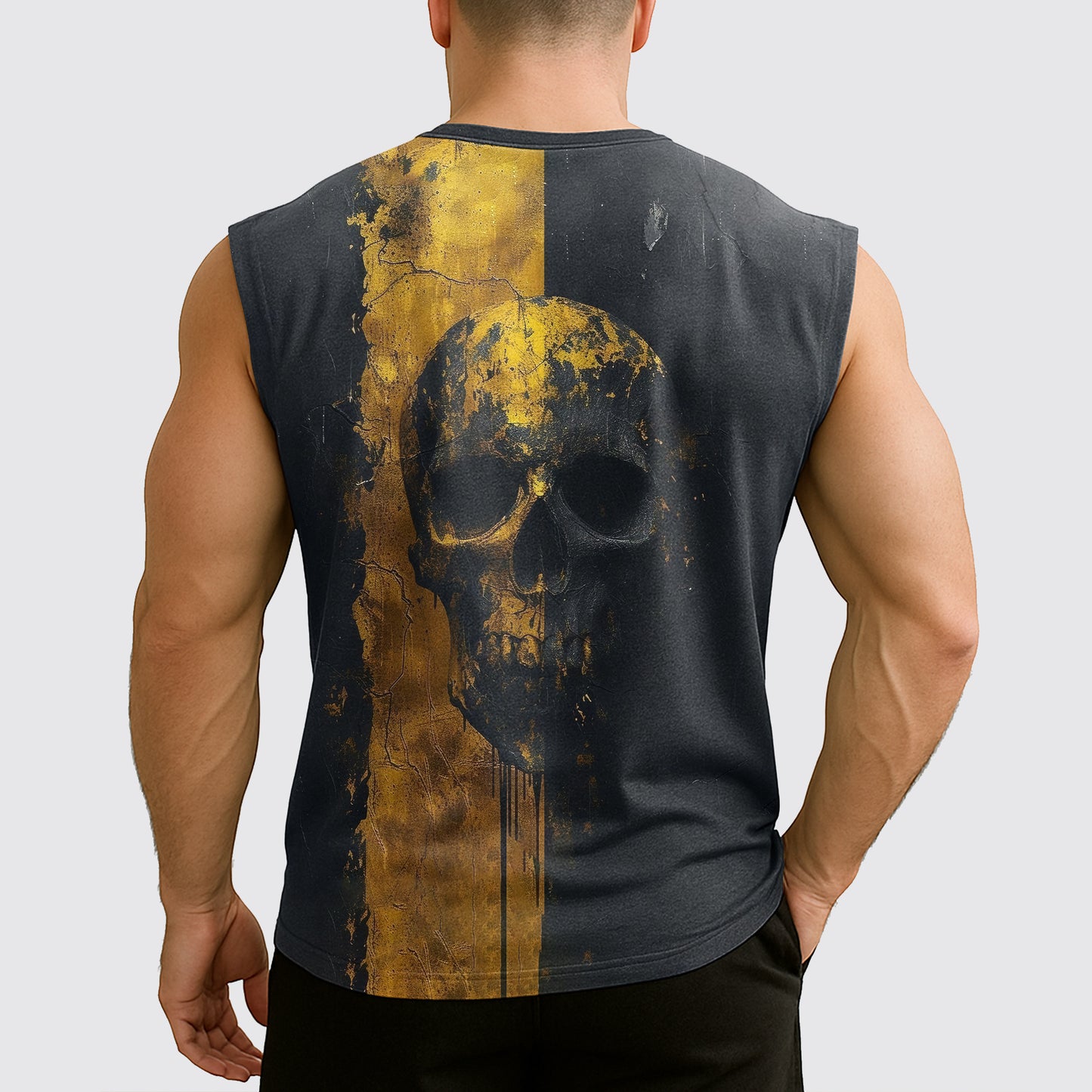 Dread Skull Cut-Off Tank- AA07976