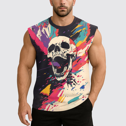 Dread Skull Cut-Off Tank- AA07981
