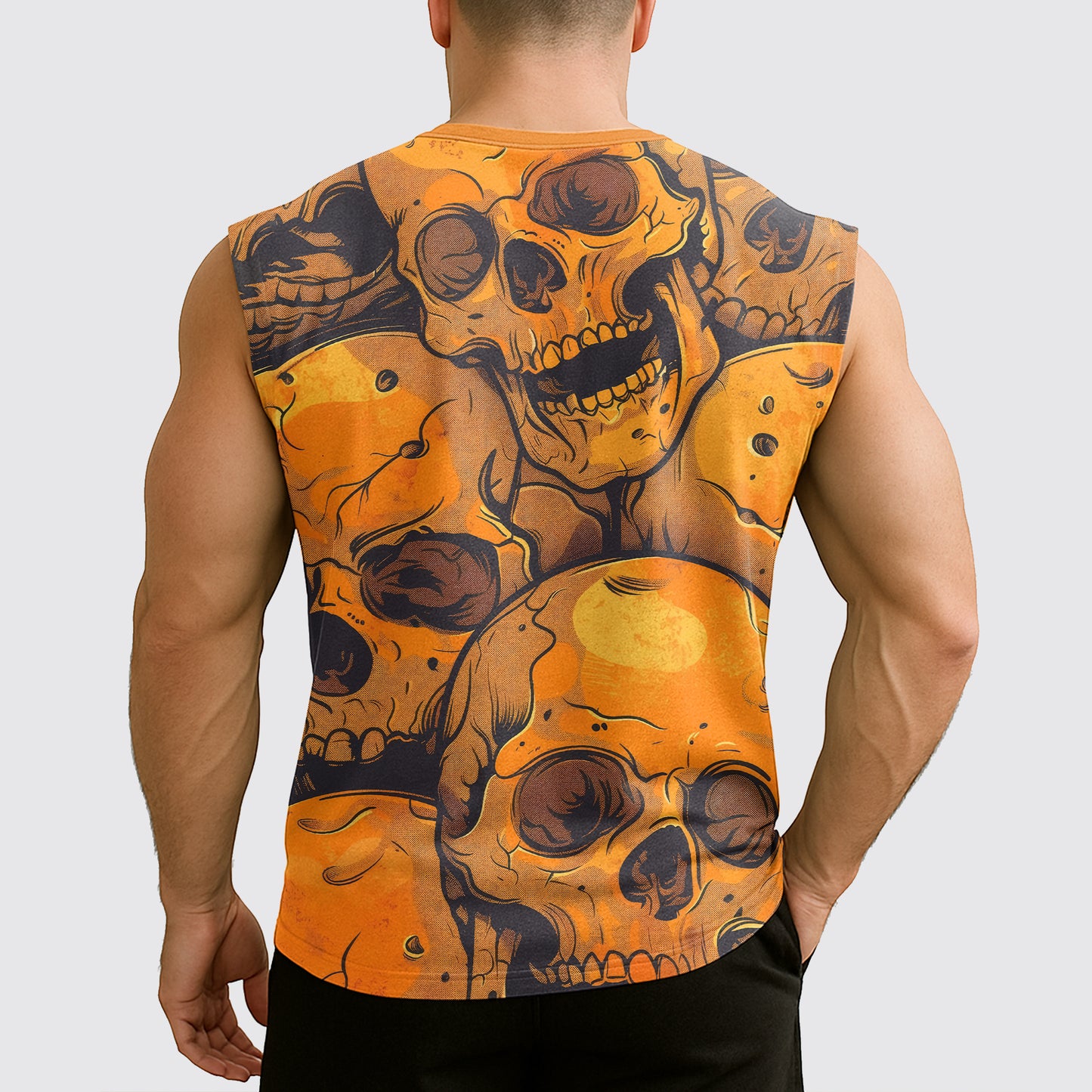 Dread Skull Cut-Off Tank- AA07988