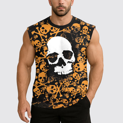 Dread Skull Cut-Off Tank- AA07989