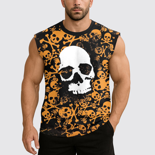 Dread Skull Cut-Off Tank- AA07989