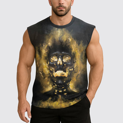 Dread Skull Cut-Off Tank- AA07990