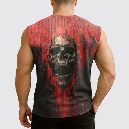 Dread Skull Cut-Off Tank- AA07996