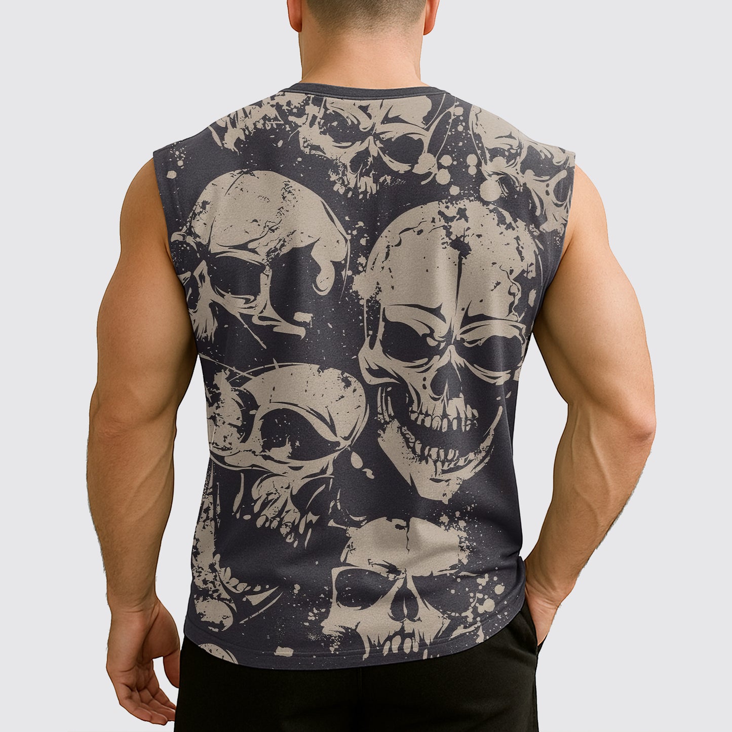 Dread Skull Cut-Off Tank- AA08009