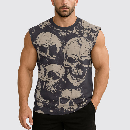 Dread Skull Cut-Off Tank- AA08009