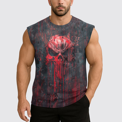 Dread Skull Cut-Off Tank- AA08011