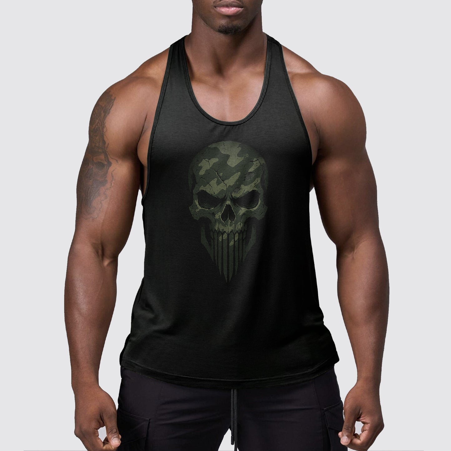 StealthFlex Camo Tank Top- Performance Fit for Bodybuilders- AA08041