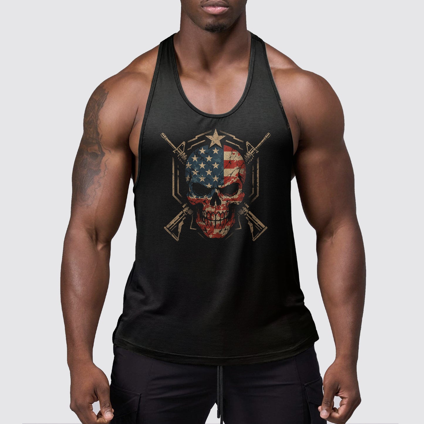 StealthFlex Camo Tank Top- Performance Fit for Bodybuilders- AA08048