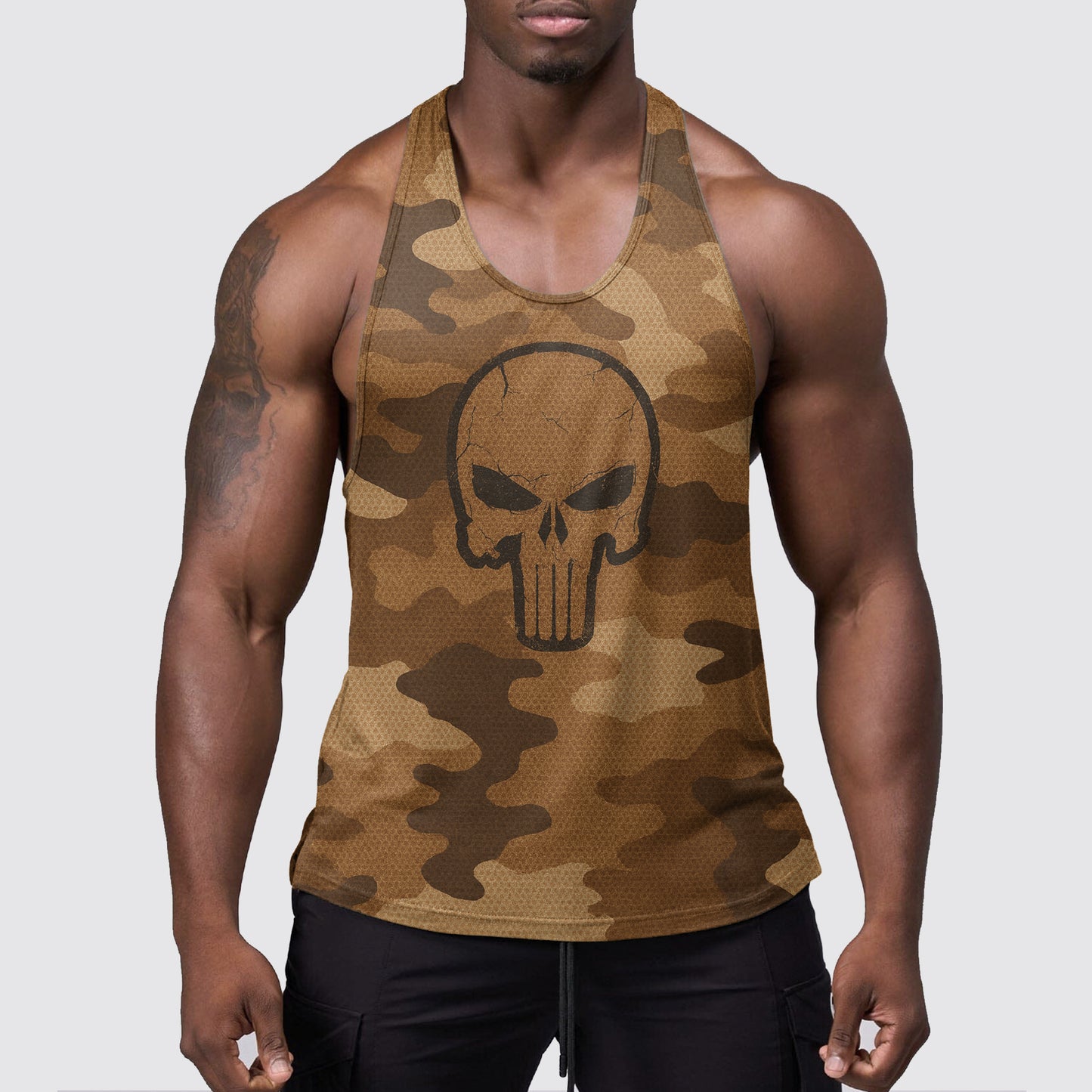 StealthFlex Camo Tank Top- Performance Fit for Bodybuilders- AA08058