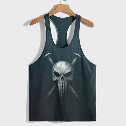 Skull 3D Racerback Tank Top- AA08062