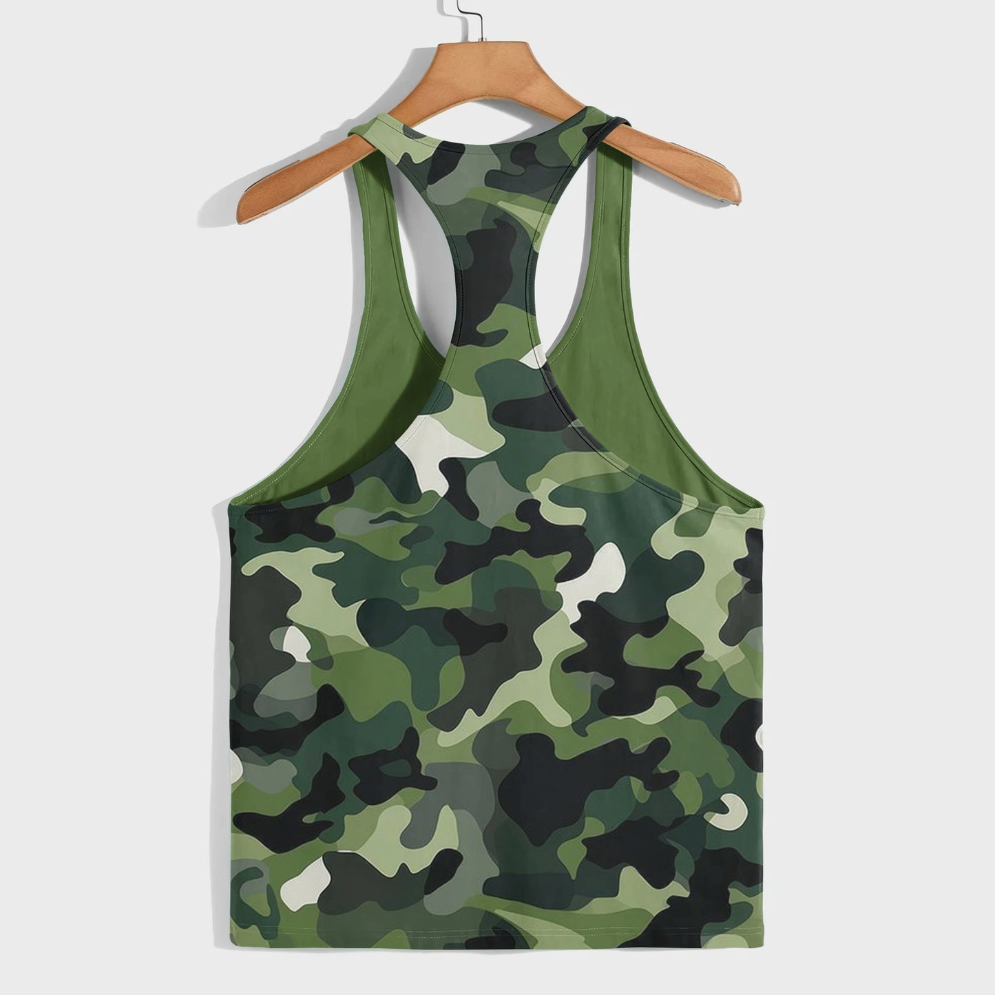 Camo Racerback Tank Top – Tactical Strength for Bodybuilders- AA08115